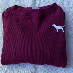 PINK waffle long sleeve